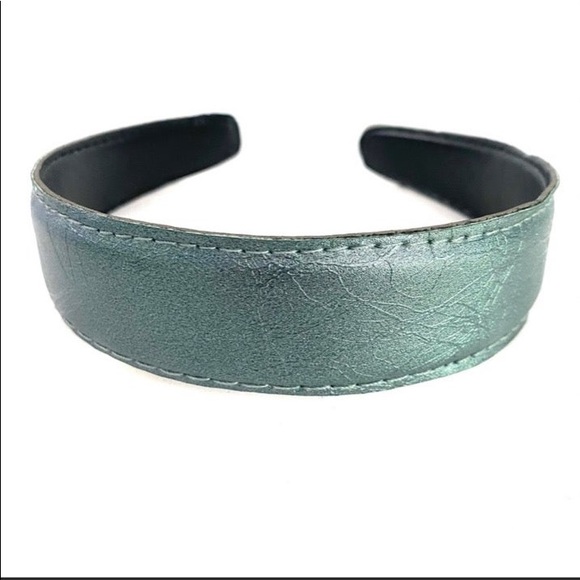 Accessories - Metallic Gray crackle Headband